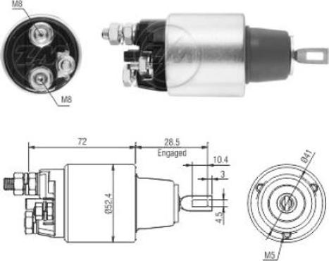 ERA ZM3382 - Ievilcējrelejs, Starteris ps1.lv