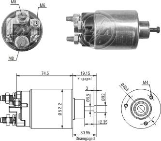 ERA ZM2860 - Ievilcējrelejs, Starteris ps1.lv