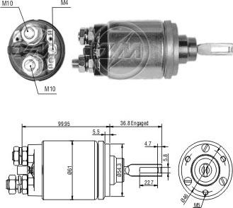 ERA ZM742 - Ievilcējrelejs, Starteris ps1.lv