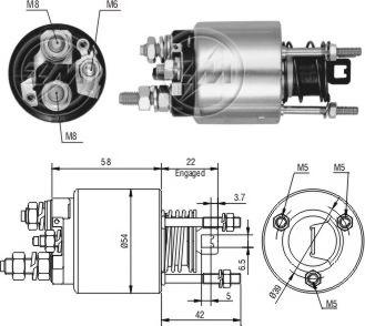 ERA ZM7595 - Ievilcējrelejs, Starteris ps1.lv