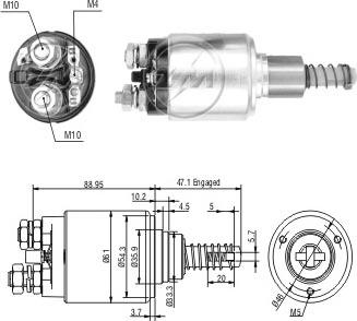 ERA ZM734 - Ievilcējrelejs, Starteris ps1.lv