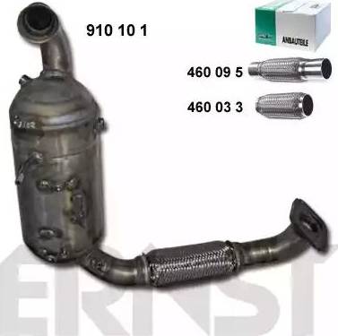 ERNST 910101 - Nosēdumu / Daļiņu filtrs, Izplūdes gāzu sistēma ps1.lv