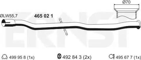 ERNST 465021 - Remontcaurule, Katalizators ps1.lv