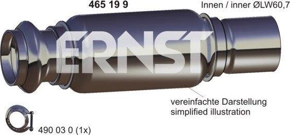 ERNST 465199 - Remontcaurule, Katalizators ps1.lv