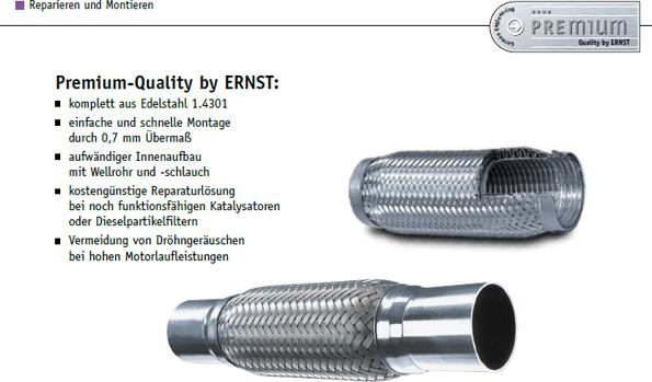 ERNST 460033 - Gofrēta caurule, Izplūdes gāzu sistēma ps1.lv