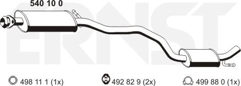ERNST 540100 - Vidējais izpl. gāzu trokšņa slāpētājs ps1.lv