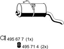 ERNST 500265 - Izplūdes gāzu trokšņa slāpētājs (pēdējais) ps1.lv