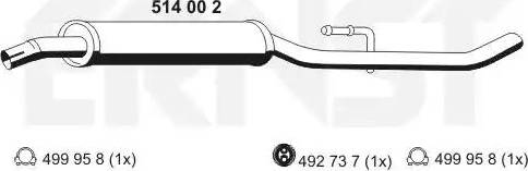 ERNST 514002 - Vidējais izpl. gāzu trokšņa slāpētājs ps1.lv