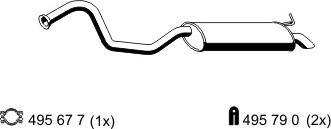 ERNST 525015 - Izplūdes gāzu trokšņa slāpētājs (pēdējais) ps1.lv