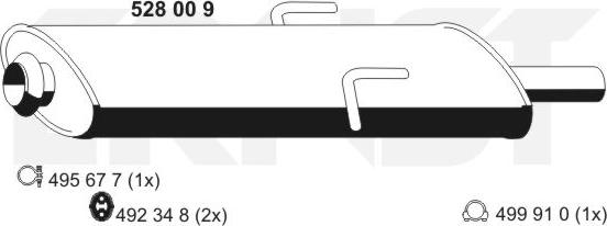 ERNST 528009 - Vidējais izpl. gāzu trokšņa slāpētājs ps1.lv