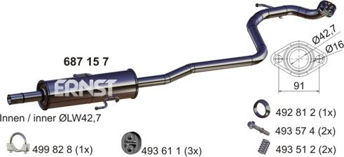 ERNST 687157 - Vidējais izpl. gāzu trokšņa slāpētājs ps1.lv