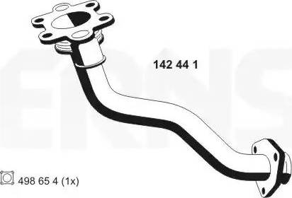 ERNST 142441 - Izplūdes caurule ps1.lv