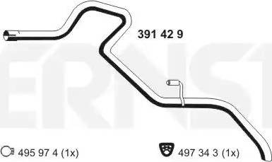 ERNST 391429 - Izplūdes caurule ps1.lv