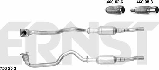 ERNST 753203 - Katalizators ps1.lv