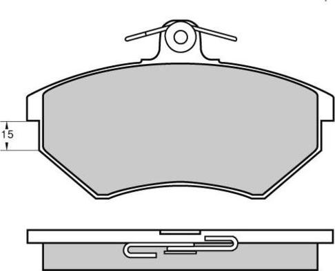 Roulunds Rubber 433283 - Bremžu uzliku kompl., Disku bremzes ps1.lv