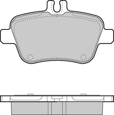 Mercedes-Benz N0064209620 - Bremžu uzliku kompl., Disku bremzes ps1.lv