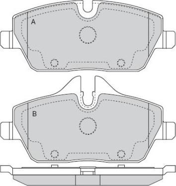 Japanparts PA-0130MK - Bremžu uzliku kompl., Disku bremzes ps1.lv