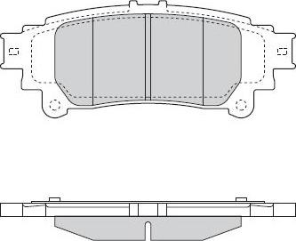 Roulunds Rubber 265881 - Bremžu uzliku kompl., Disku bremzes ps1.lv