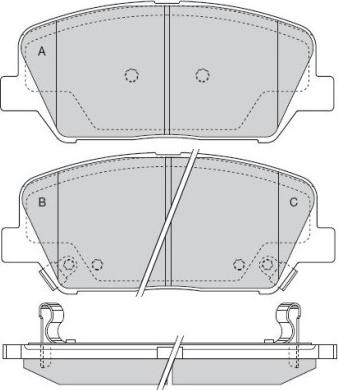 R Brake RB2102-207 - Bremžu uzliku kompl., Disku bremzes ps1.lv