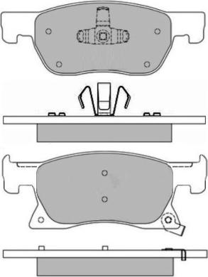 Japanparts JPA0091 - Bremžu uzliku kompl., Disku bremzes ps1.lv