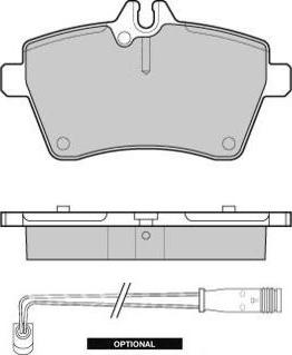 Japanparts JPP0068AF - Bremžu uzliku kompl., Disku bremzes ps1.lv