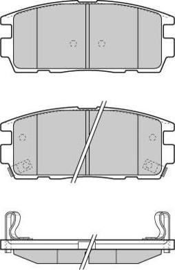 Japanparts JPPW04AF - Bremžu uzliku kompl., Disku bremzes ps1.lv