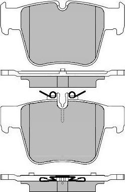 Sangsin Brake SP4252 - Bremžu uzliku kompl., Disku bremzes ps1.lv