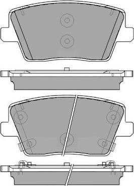 Japanparts PP-H12MK - Bremžu uzliku kompl., Disku bremzes ps1.lv