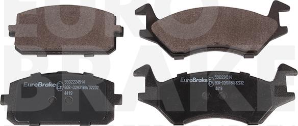 Eurobrake 5502224514 - Bremžu uzliku kompl., Disku bremzes ps1.lv