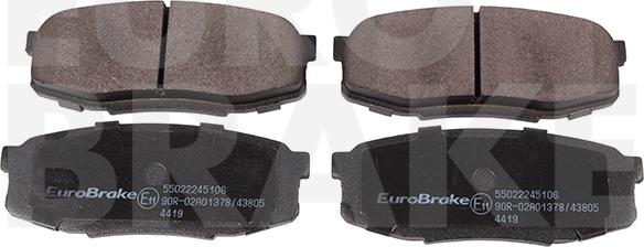 Eurobrake 55022245106 - Bremžu uzliku kompl., Disku bremzes ps1.lv