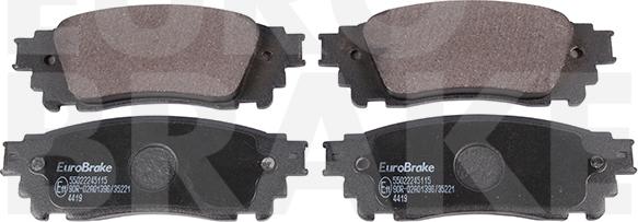 Eurobrake 55022245115 - Bremžu uzliku kompl., Disku bremzes ps1.lv