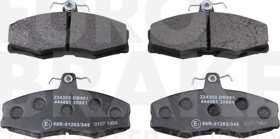 Eurobrake 5502224303 - Bremžu uzliku kompl., Disku bremzes ps1.lv