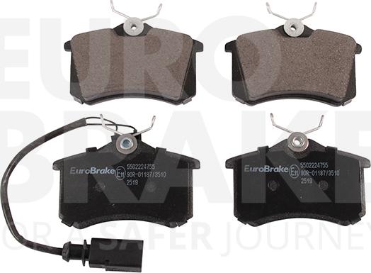 Eurobrake 5502224755 - Bremžu uzliku kompl., Disku bremzes ps1.lv