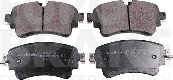 Eurobrake 55022247123 - Bremžu uzliku kompl., Disku bremzes ps1.lv