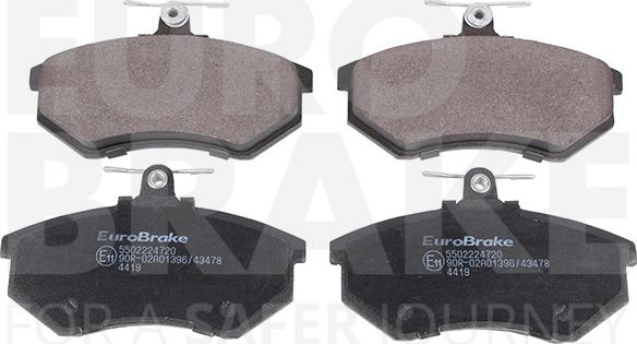 Eurobrake 5502224720 - Bremžu uzliku kompl., Disku bremzes ps1.lv