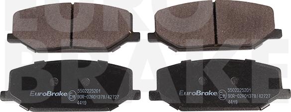 Eurobrake 5502225201 - Bremžu uzliku kompl., Disku bremzes ps1.lv