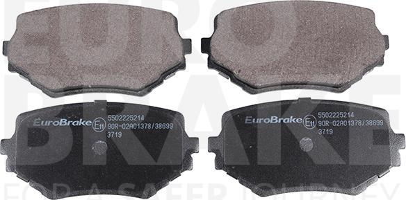 Eurobrake 5502225214 - Bremžu uzliku kompl., Disku bremzes ps1.lv