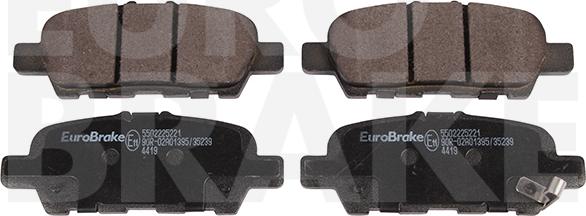 Eurobrake 5502225221 - Bremžu uzliku kompl., Disku bremzes ps1.lv