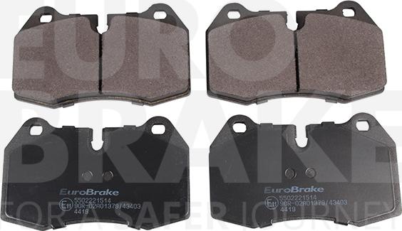 Eurobrake 5502221514 - Bremžu uzliku kompl., Disku bremzes ps1.lv