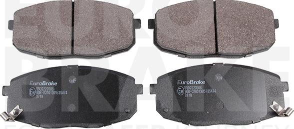 Eurobrake 5502223506 - Bremžu uzliku kompl., Disku bremzes ps1.lv