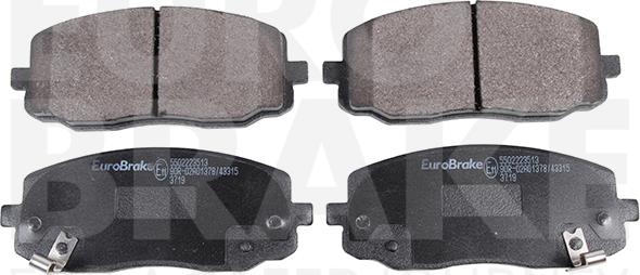 Eurobrake 5502223513 - Bremžu uzliku kompl., Disku bremzes ps1.lv