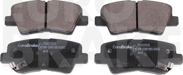 Eurobrake 5502223529 - Bremžu uzliku kompl., Disku bremzes ps1.lv