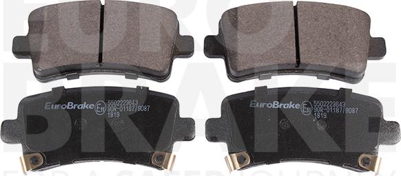 Eurobrake 5502223643 - Bremžu uzliku kompl., Disku bremzes ps1.lv