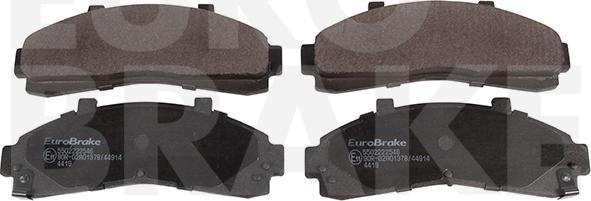 Eurobrake 5502222546 - Bremžu uzliku kompl., Disku bremzes ps1.lv