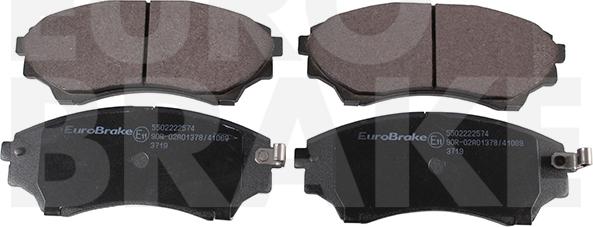 Eurobrake 5502222574 - Bremžu uzliku kompl., Disku bremzes ps1.lv