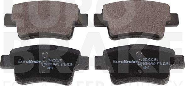 Eurobrake 5502222381 - Bremžu uzliku kompl., Disku bremzes ps1.lv