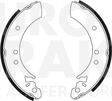 Eurobrake 58492799041 - Bremžu loku komplekts ps1.lv