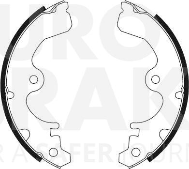 Eurobrake 58492745399 - Bremžu loku komplekts ps1.lv