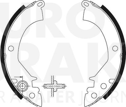 Eurobrake 58492730384 - Bremžu loku komplekts ps1.lv