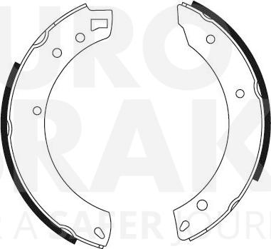 Eurobrake 58492725034 - Bremžu loku komplekts ps1.lv